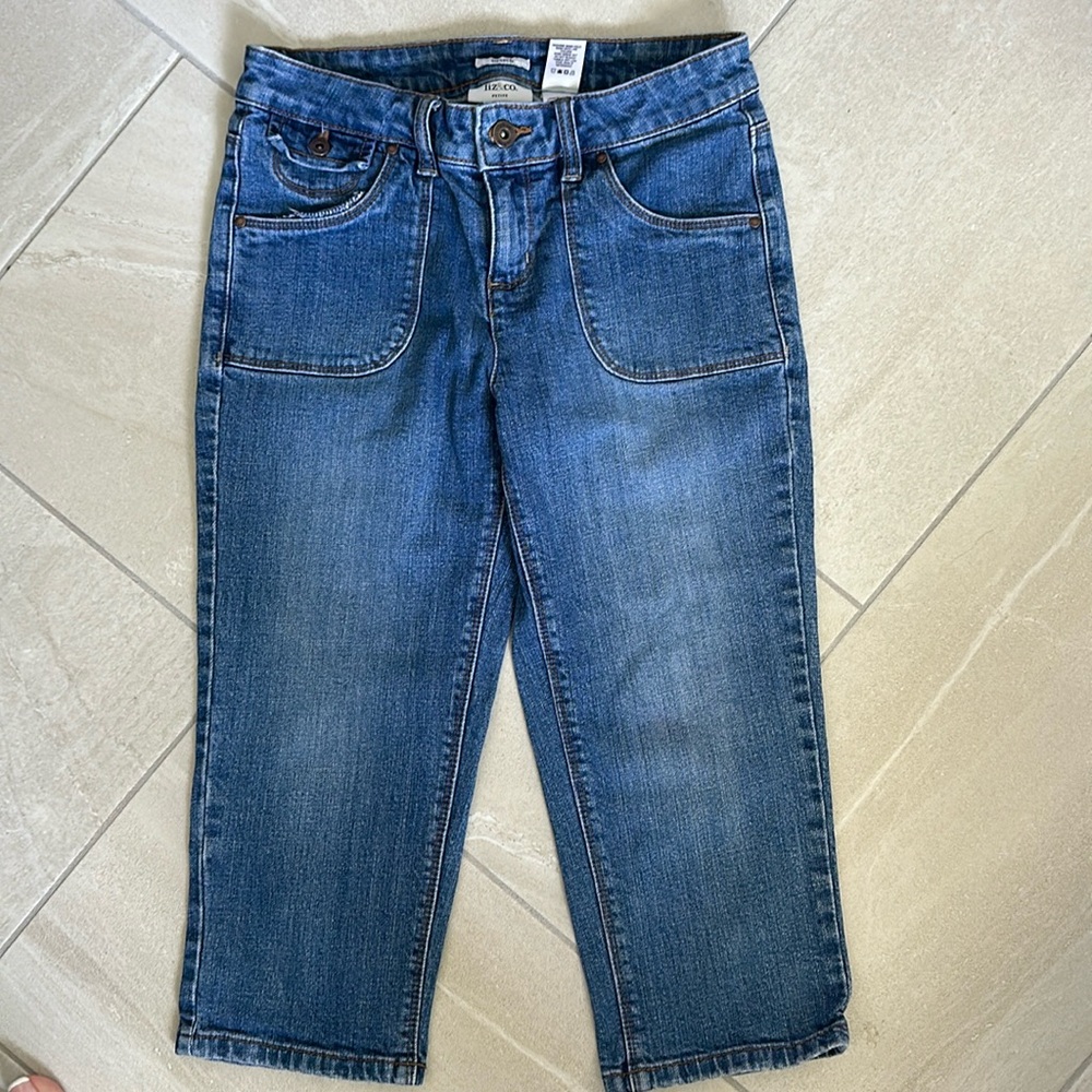 Liz &co denim capris
